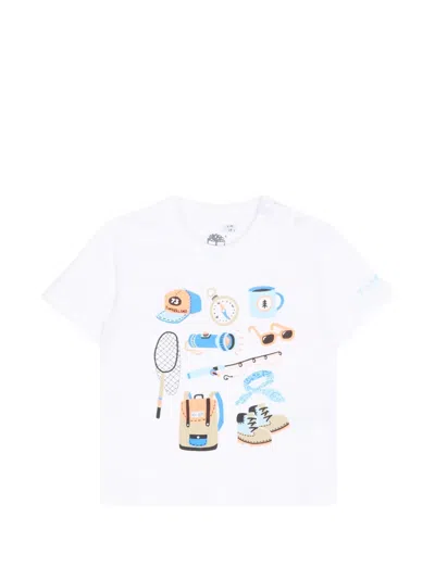 Timberland Babies' Graphic Short-sleeve T-shirt In White