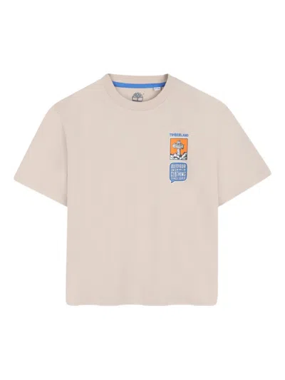 Timberland Kids' Graphic T-shirt In Neutral