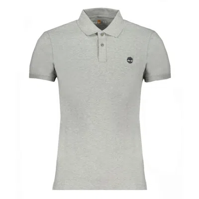 Timberland Grey Cotton Polo Shirt