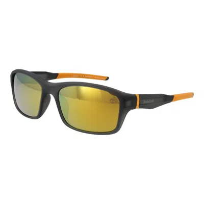 Timberland Gray Men Sunglasses In Black