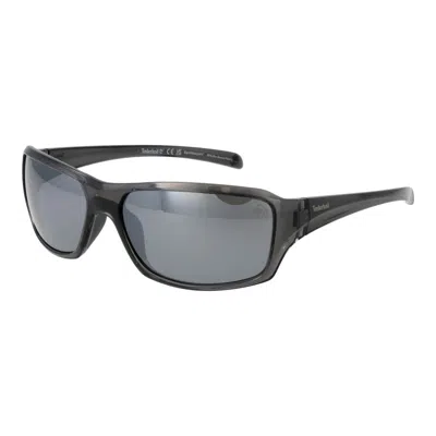 Timberland Gray Men Sunglasses In Black