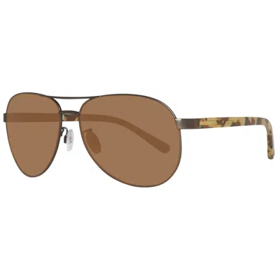 Timberland Gray Metal Sunglasses In Brown