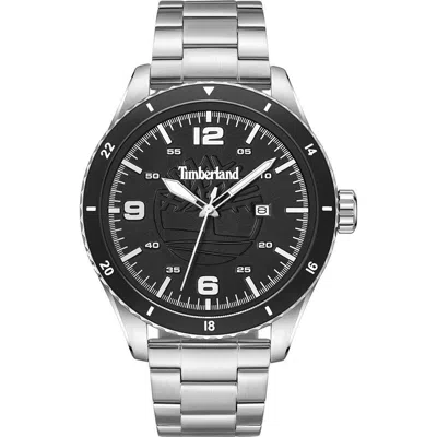 Timberland Gray Stainless Steel Stainless Steel Watch In Grey
