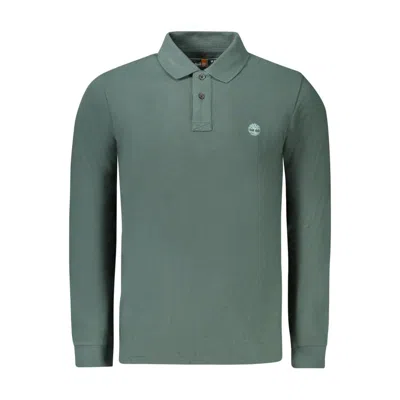 Timberland Green Cotton Men Polo Shirt