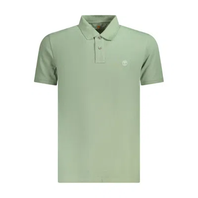 Timberland Green Cotton Mens Polo Shirt In Brown