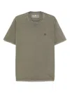 Timberland Green T-shirt In Cotton With Logo And Short-sleeves In Green