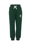 Timberland Green Trousers For Boy With Logo In Green