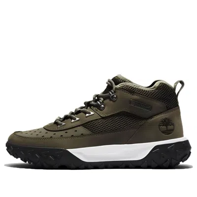 Timberland Greenstride Motion 6 Leather Hiking Boot 'dark Green' In Black