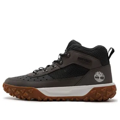 Timberland Greenstride Motion 6 Mid Fabric And Leather Waterproof Boots 'black' In Brown