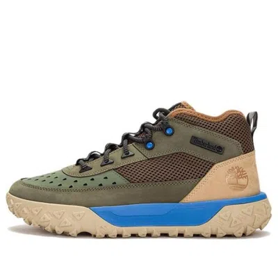 Timberland Greenstride Motion 6 Mid Lace Up Hiking Boots 'deep Lichen Green' In Multi