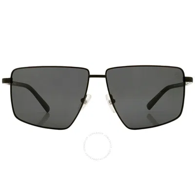 Timberland Grey Irregular Men's Sunglasses Tb9286 02d 59 In Black
