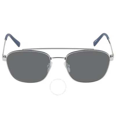 Timberland Grey Pilot Men's Sunglasses Tb9168 10d 55 In Blue / Grey / Silver