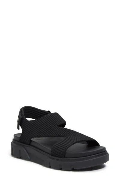 Timberland Greyfield Slingback Sandal In Black Knit