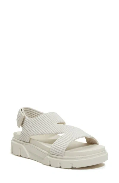 Timberland Greyfield Slingback Sandal In White Knit