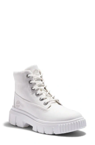 Timberland Greyfield Waterproof Leather Boot In Blanc De Blanc