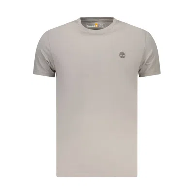Timberland Grigio Cotton Men T-shirt In Brown