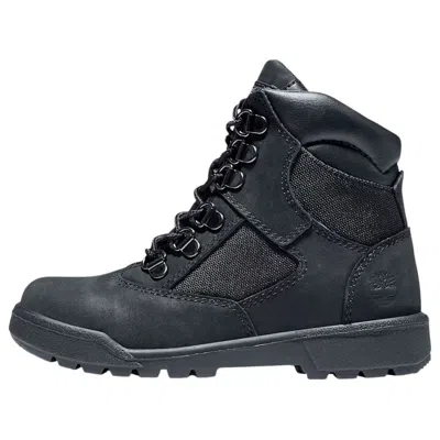 Timberland (gs)  Field Boot Lace Up 'black' In Animal Print