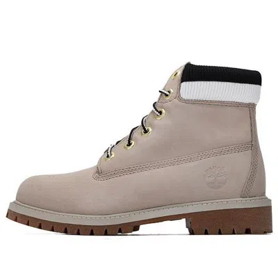 Timberland (gs)  Premium 6 Inch Heritage Cupsole Boots 'light Taupe Nubuck' In Multi