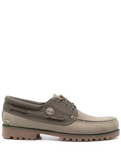 Timberland Hand-stitched 3-eye Boat Shoes In Green
