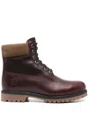 Timberland Burgundy Heritage 6-inch Lace-up Waterproof Boots In Burgundy