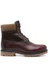 Timberland Burgundy Heritage 6-inch Lace-up Waterproof Boots In Red
