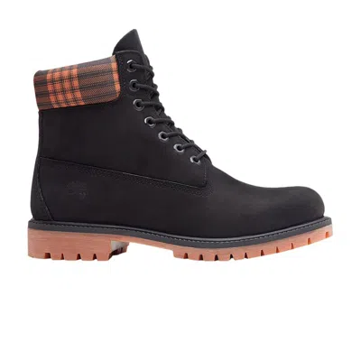 Pre-owned Timberland Heritage 6 Inch Waterproof Boot 'plaid - Black Orange' | Men's Size 12