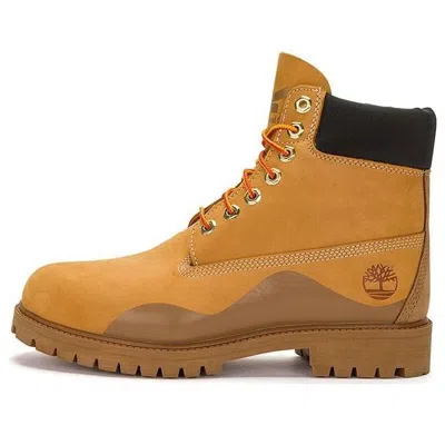 Timberland Heritage 6 Inch Waterproof Boot 'wheat Nubuck With Brown'