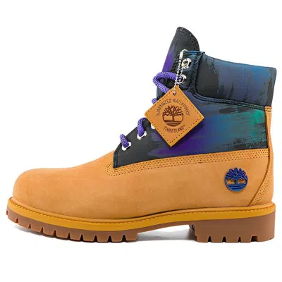 Timberland Heritage 6 Inch Waterproof Boot 'wheat Nubuck With Print' In Multi