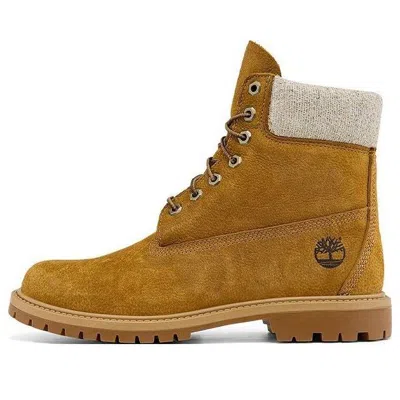 Timberland Heritage Ek+ 6 Inch Waterproof Boot 'dark Wheat Nubuck' In Brown