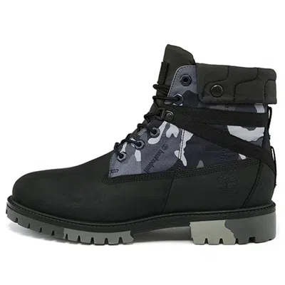 Timberland Heritage Ek+ 6 Inch Waterproof Wide-fit Boot 'black Camouflage'