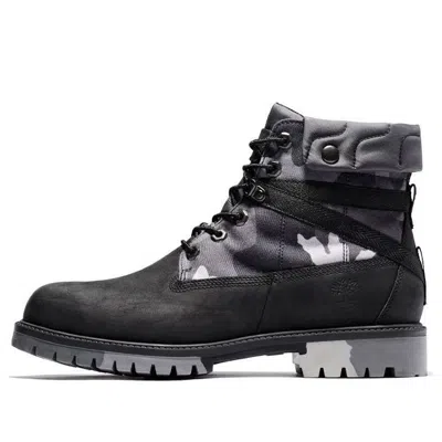 Timberland Heritage Ek+ 6 Inch Waterproof Wide-fit Boot 'grey Camouflage' In Multi