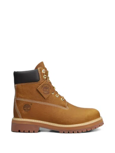 Timberland Heritage Lace-up Biker Boots In Brown