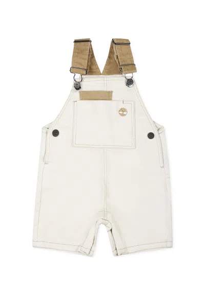 Timberland Ivory Dungarees For Baby Boy With Tree