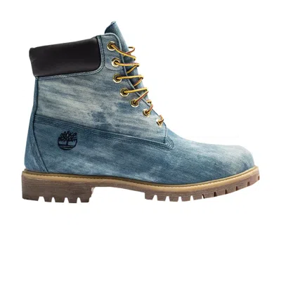 Pre-owned Timberland Jimmy Jazz X 21 Savage X 6 Inch Premium Junior 'washed Denim' | Blue | Kid's Size 7