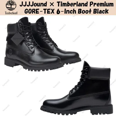Pre-owned Timberland Jjjjound ×  Premium Gore-tex 6-inch Boot Black Men's Size