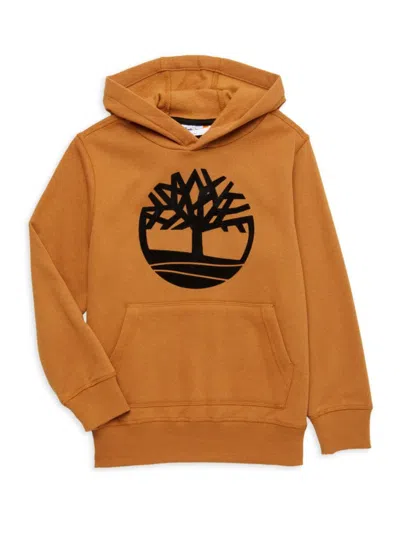 Timberland Kid's Smith Hoodie In Wheat