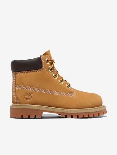 Timberland Laced Boots In Beige