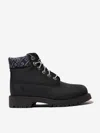 Timberland Kids 6 Inch Lace-up Waterproof Boots In Black