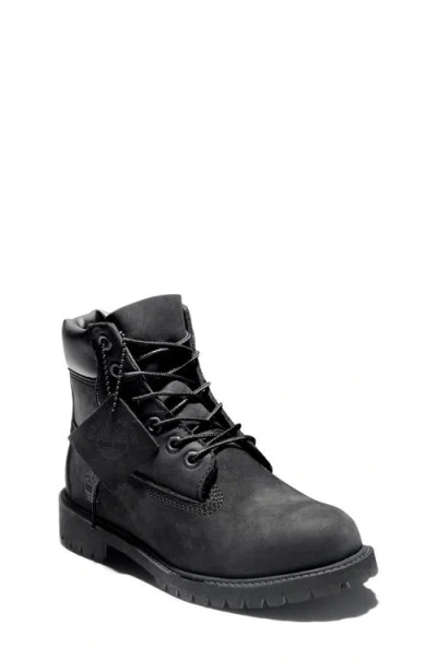 Timberland Kids' Premium 6-inch Waterproof Boot In Black