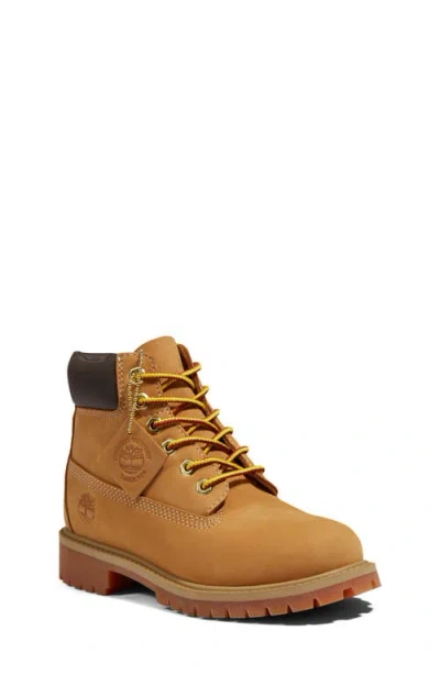 Timberland Kids' Premium 6-inch Waterproof Boot In Wheat