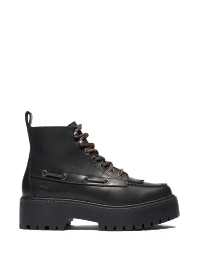 Timberland Kiltie Stone Street Fringe-detail Boots In Black