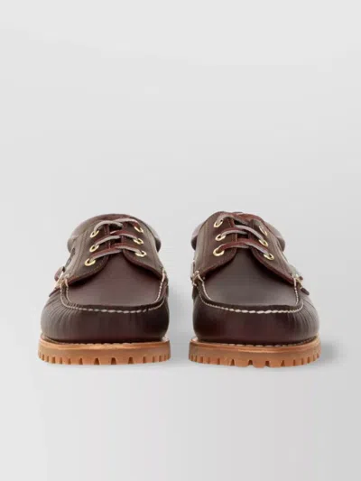 Timberland Mens  Authentics 3-eye Boat Shoe In Brown