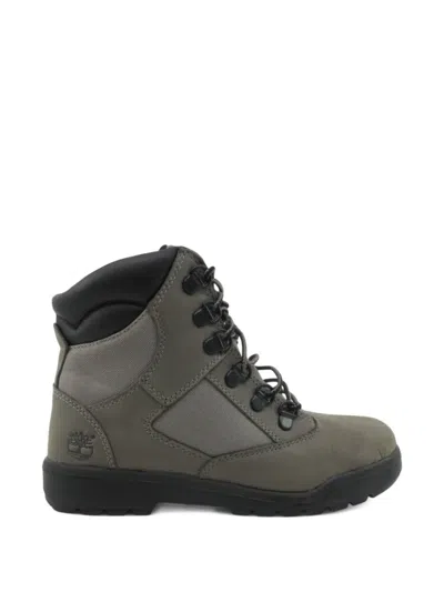 Timberland Kids' Lace-up Field Boots In Gray