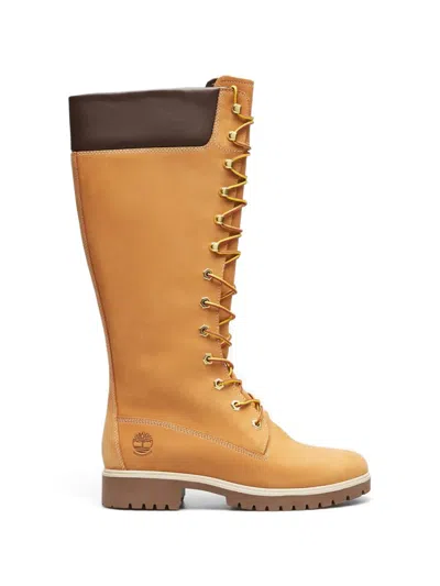 Timberland Lace-up Knee-high Boots In Brown