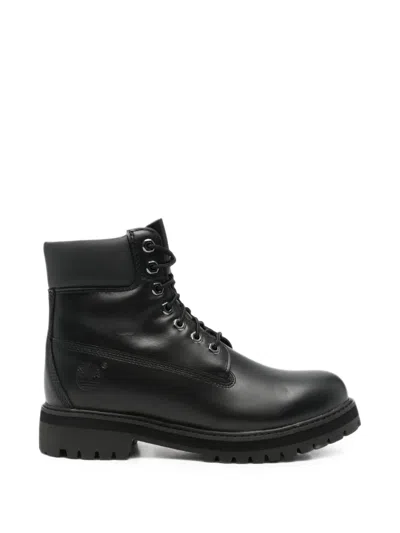 Timberland Lace-up Leather Ankle Boots In Black