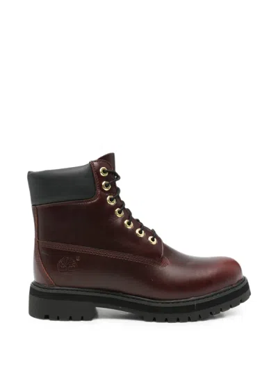 Timberland Lace-up Leather Ankle Boots In Multi