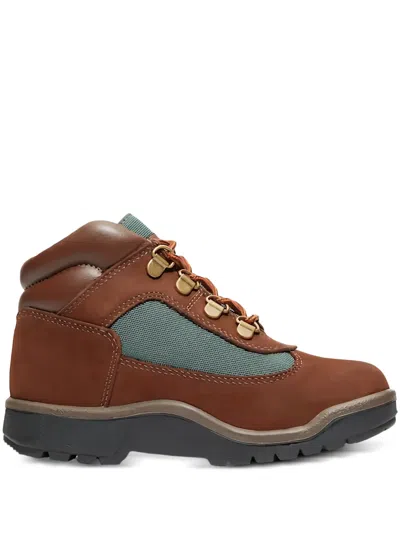 Timberland Kids' Lace-up Mid Field Boots In Brown