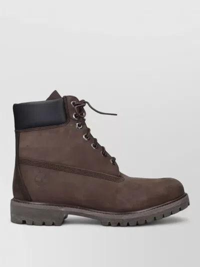 Timberland Leather Ankle Boots In Brown