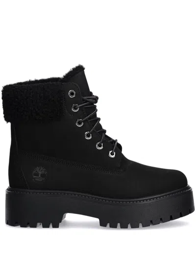 Timberland Leather Boots In Black