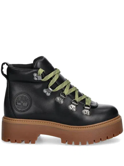Timberland Leather Boots In Black